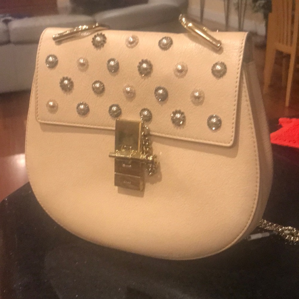 Chloe drew embroidered sequin bag